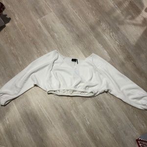 Urban outtfitters long sleeve cropped shirt